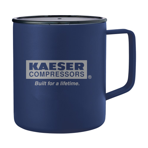 Rover Camp Vacuum Insulated Navy Mug 14oz-Kaeser w tagline Engraved