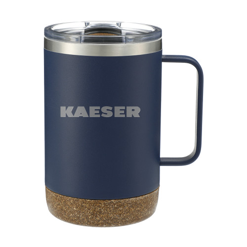 Valhalla Vacuum Insulated Camp Navy Mug 14oz-Kaeser Engraved
