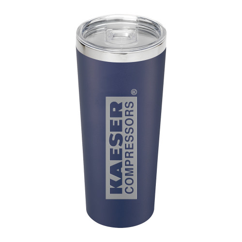 Thor Vacuum Insulated Navy Tumbler 22oz-Kaeser Primary Mark Engraved