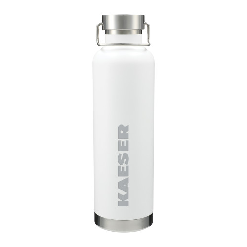 Thor Copper Vacuum Insulated White Bottle 32oz-Kaeser Engraved