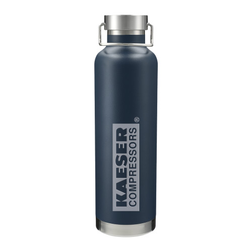 Thor Copper Vacuum Insulated Navy Bottle 32oz-Kaeser Primary Mark Engraved