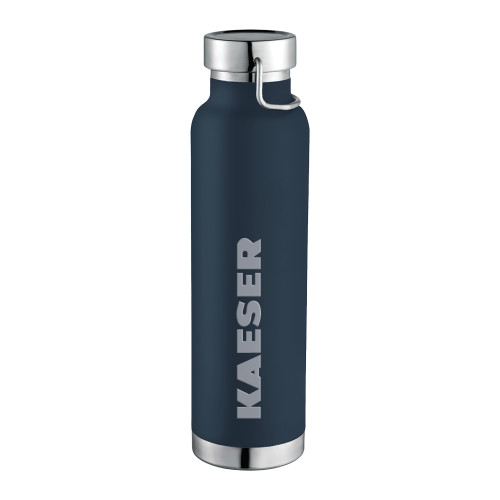 Thor Copper Vacuum Insulated Navy Bottle 22oz-Kaeser Engraved