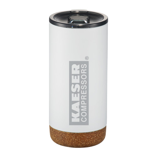 Valhalla Vacuum Insulated White Tumbler 16oz-Kaeser Primary Mark Engraved
