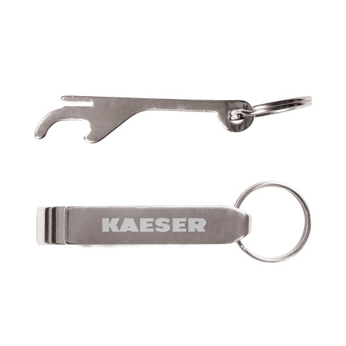 Aluminum Silver Bottle Opener-Kaeser Engraved