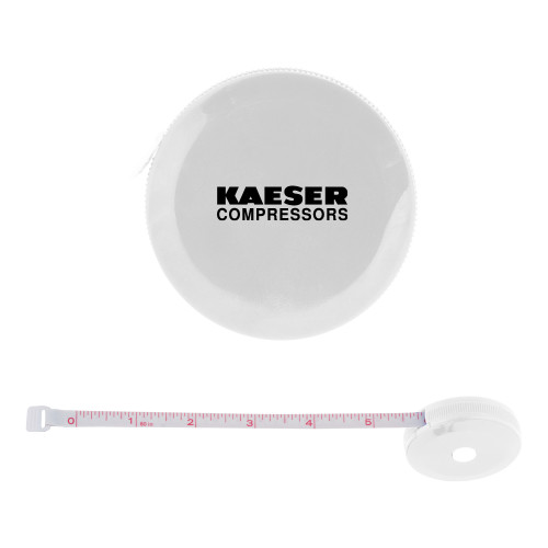 White Round Cloth 60 Inch Tape Measure-Kaeser Compressors