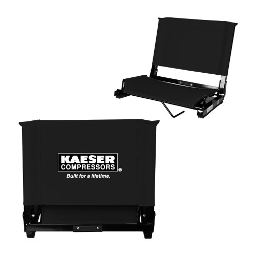 Stadium Chair Black-Kaeser w tagline