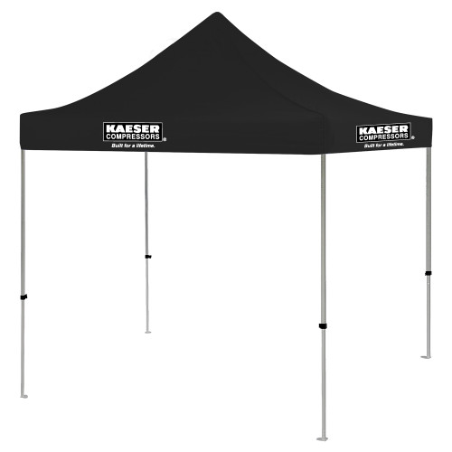 9 ft x 9 ft Black Tent-Kaeser w tagline