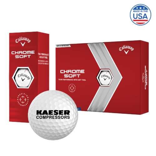 Callaway Chrome Soft Golf Balls 12/pkg-Kaeser Compressors
