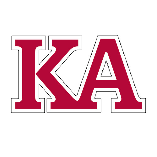Kappa Alpha Medium Decal-KA, 8 inches wide