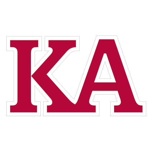 Kappa Alpha Large Decal-KA, 12 inches wide