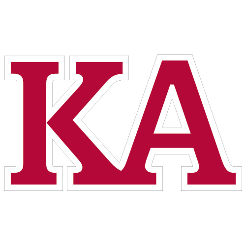 Kappa Alpha Extra Large Decal-KA, 18 inches wide
