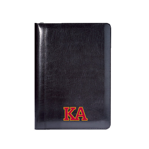 Kappa Alpha Wall Street Black Junior Writing Pad-Two Color KA
