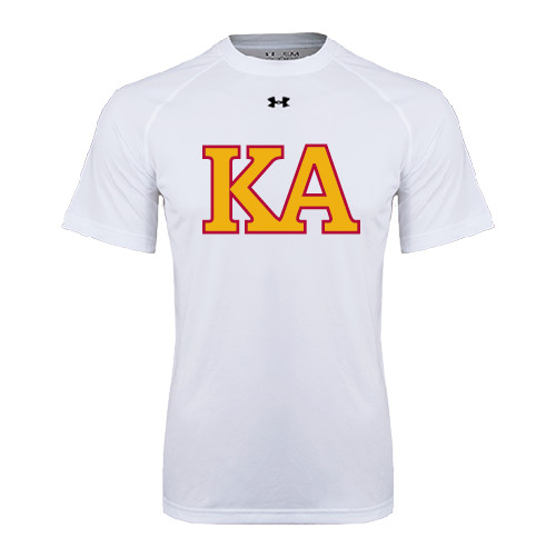 Kappa Alpha Under Armour White Tech Tee-Two Color KA