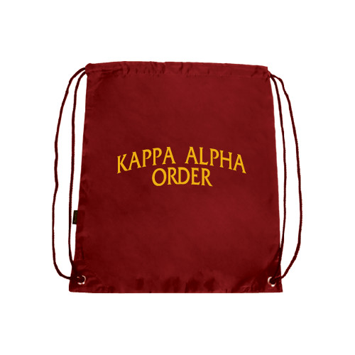  Cardinal Drawstring Backpack - Arched Kappa Alpha Order