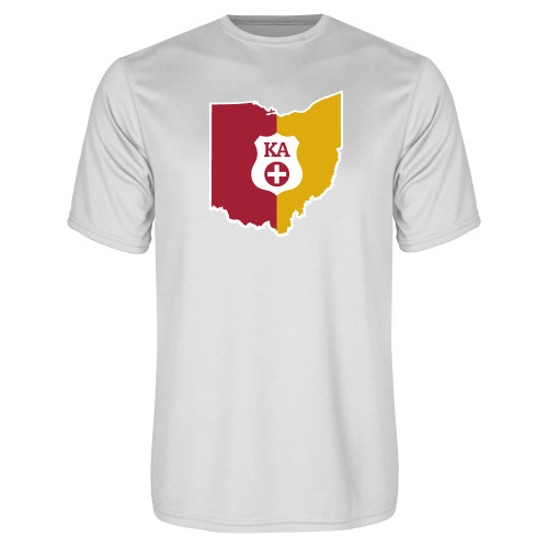  White Performance Tee - Ohio