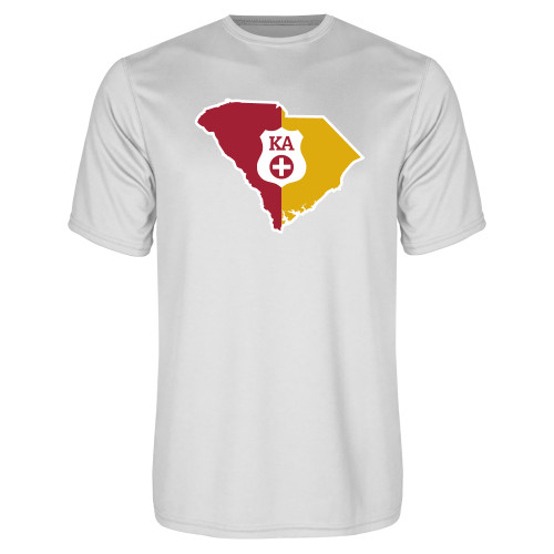  White Performance Tee - South Carolina