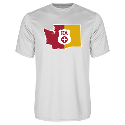  White Performance Tee - Washington