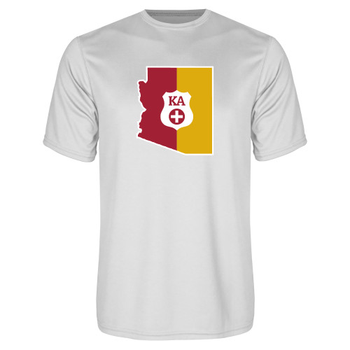  White Performance Tee - Arizona