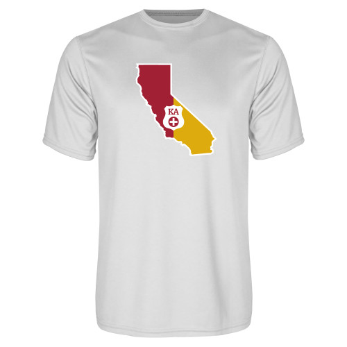  White Performance Tee - California