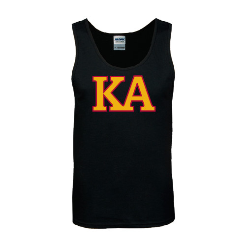 Kappa Alpha Black Tank Top-Two Color KA