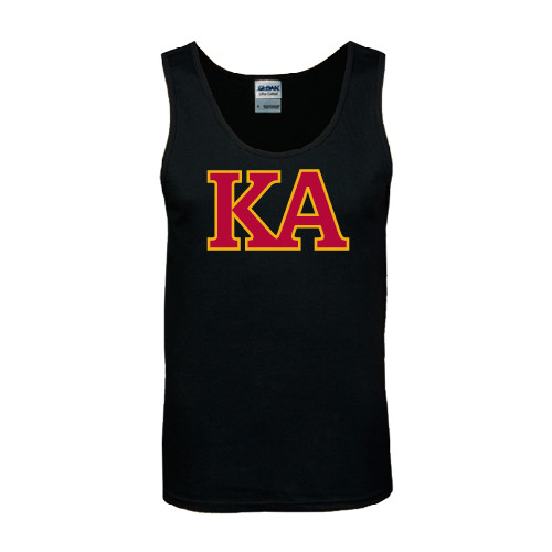 Kappa Alpha Black Tank Top-Two Color KA