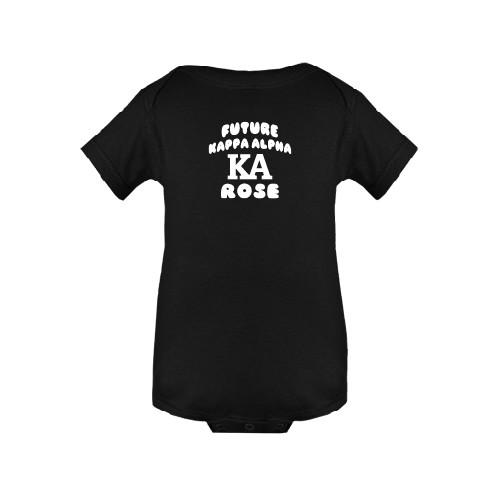 Kappa Alpha Black Infant Onesie-Future Kappa Alpha Rose