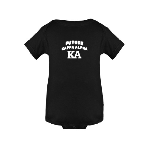 Kappa Alpha Black Infant Onesie-Future Kappa Alpha