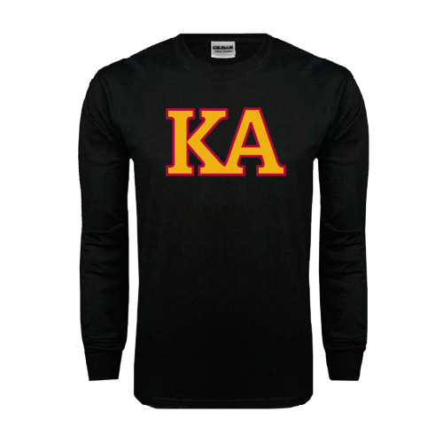 Kappa Alpha Black Long Sleeve T Shirt-Two Color KA
