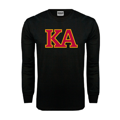 Kappa Alpha Black Long Sleeve T Shirt-Two Color KA