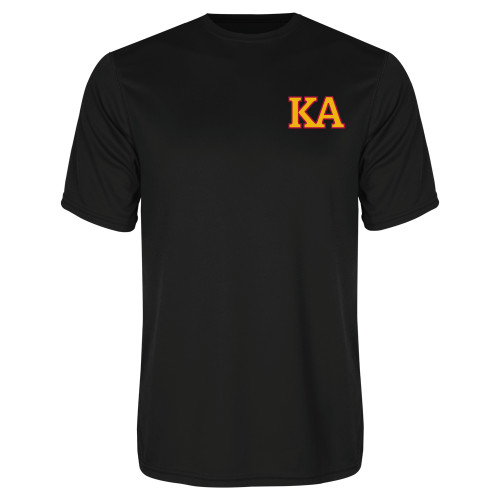 Kappa Alpha Black Performance Tee-Two Color KA