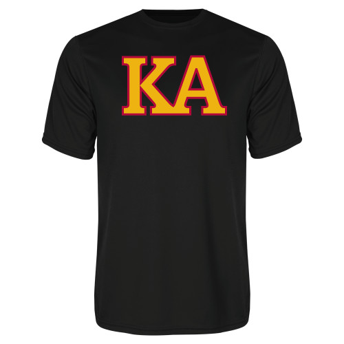 Kappa Alpha Black Performance Tee-Two Color KA