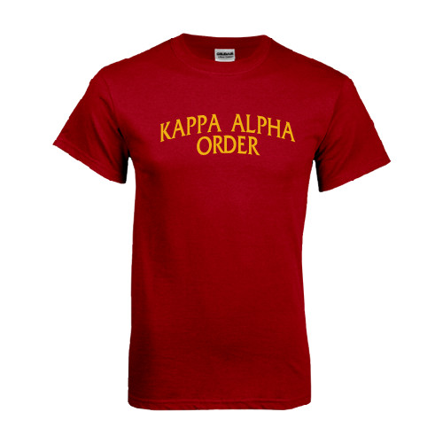 Kappa Alpha Cardinal T Shirt-Arched Kappa Alpha Order