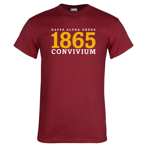 Kappa Alpha Cardinal T Shirt-KAO 1865 Convivium