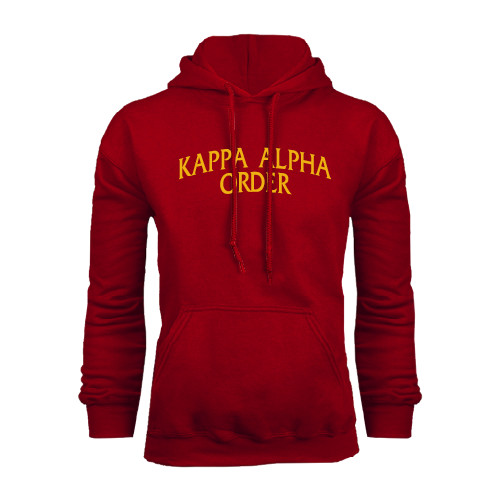 Kappa Alpha Cardinal Fleece Hoodie-Arched Kappa Alpha Order