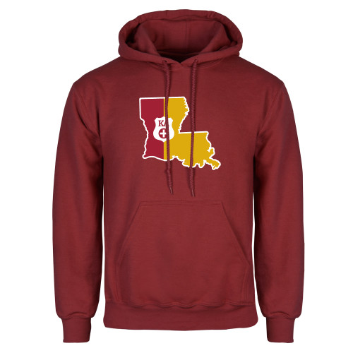  Cardinal Fleece Hoodie - Louisiana