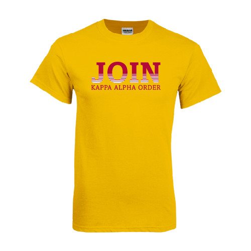 Kappa Alpha Gold T-Shirt-Join Kappa Alpha Order