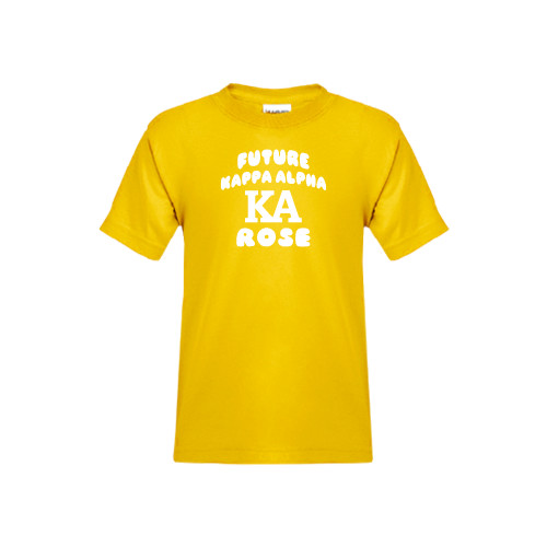 Kappa Alpha Youth Gold T-Shirt-Future Kappa Alpha Rose