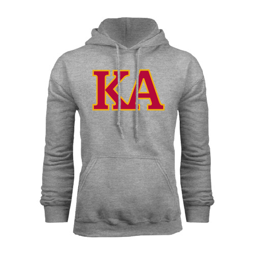 Kappa Alpha Grey Fleece Hoodie-Two Color KA