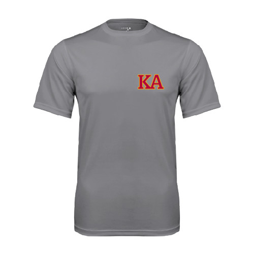 Kappa Alpha Grey Concrete Performance Tee-Two Color KA