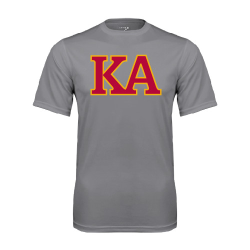 Kappa Alpha Grey Concrete Performance Tee-Two Color KA
