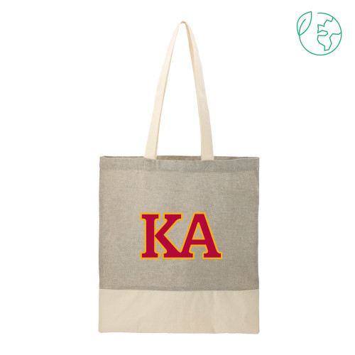  Split Recycled Grey Cotton Twill Convention Tote - Two Color KA