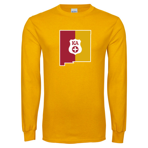  Gold Long Sleeve T Shirt - New Mexico