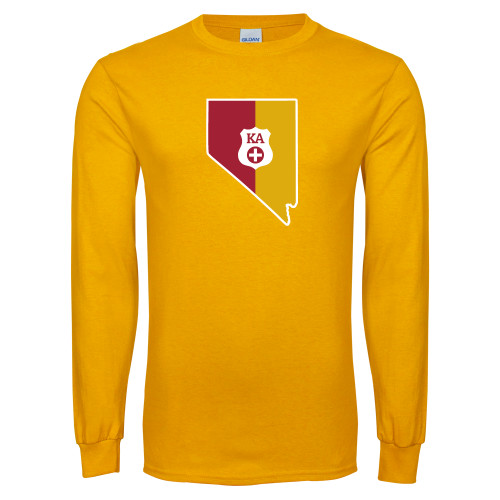  Gold Long Sleeve T Shirt - Nevada