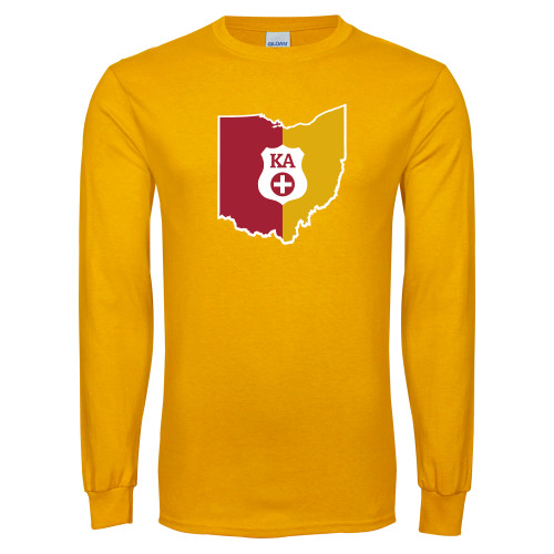  Gold Long Sleeve T Shirt - Ohio
