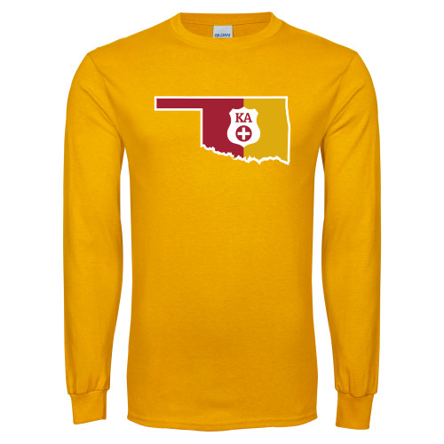  Gold Long Sleeve T Shirt - Oklahoma