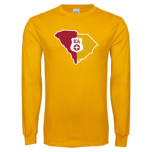  Gold Long Sleeve T Shirt - South Carolina