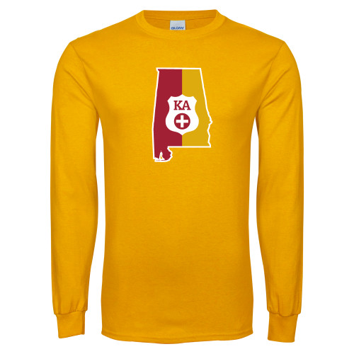  Gold Long Sleeve T Shirt - Alabama
