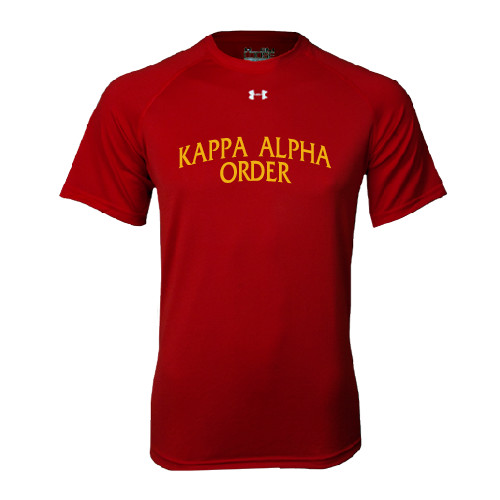 Kappa Alpha Under Armour Cardinal Tech Tee-Arched Kappa Alpha Order
