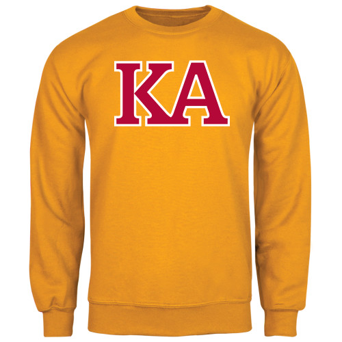 Kappa Alpha Gold Fleece Crew-Two Color KA