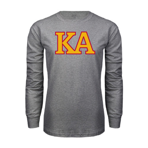 Kappa Alpha Grey Long Sleeve T Shirt-Two Color KA
